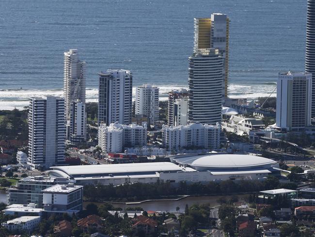 The Gold Coast Convention and Exhibition Centre is a quick walk from the beach in Broadbeach. Picture: Glenn Hampson