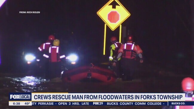 Crews Rescue Man From Floodwaters Amid Pennsylvania Storm The Chronicle