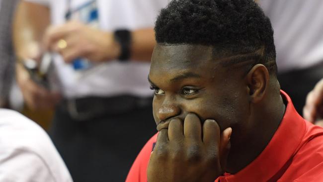 Zion Williamson’s wild contract clause. Ethan Miller/Getty Images/AFP