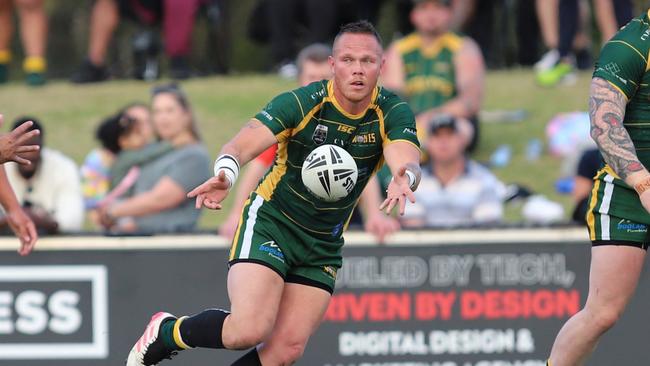 Windsor hooker Tyrone Shelley, Open Menâs Division 1, Penrith and District Junior Rugby League, grand final, Emu Plains v Windsor Wolves , 2023. Picture: Steve Montgomery