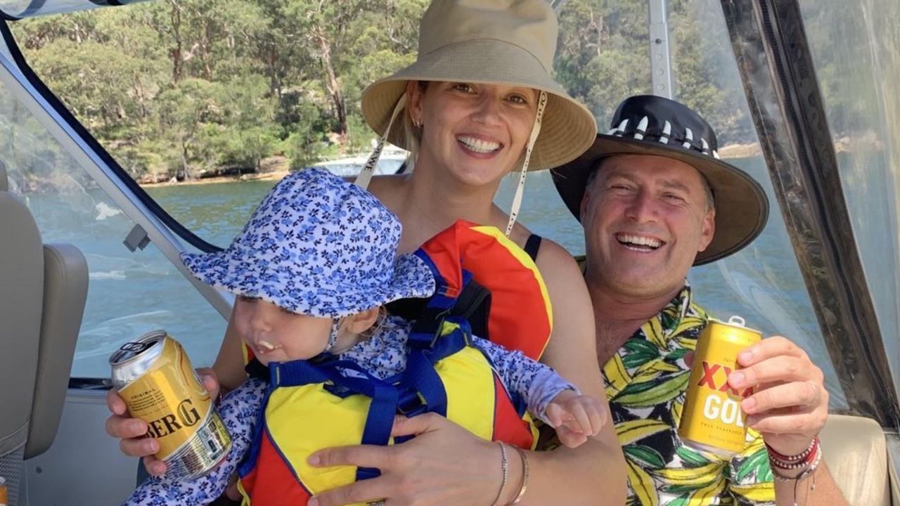 Woman’s Day claimed Karl Stefanovic would play a behind-the-scenes role that would allow him to spend more time with wife Jasmine and daughter Harper. Picture: Instagram