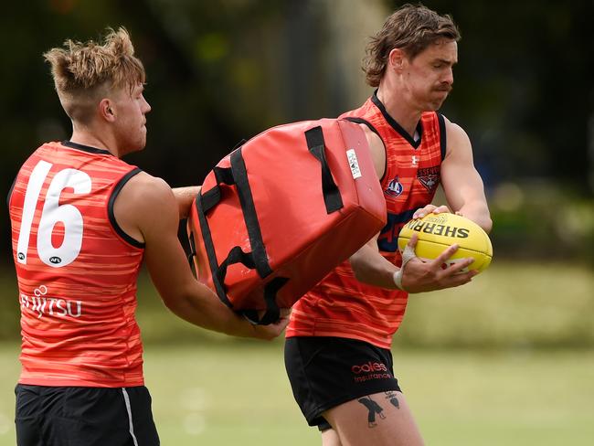 Joe Daniher has played just 11 games since the start of 2018 and has been unable to get on the park so far in 2020. Picture: Matt Roberts