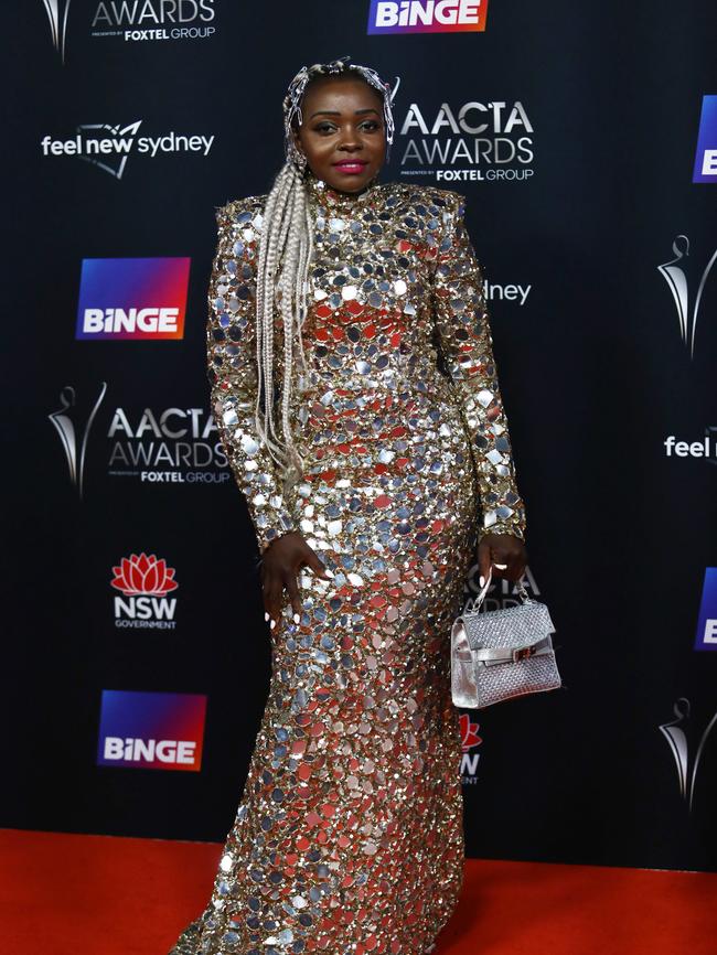 Suzen Metusi at the 2022 AACTA Awards in Sydney. Picture: Matrix