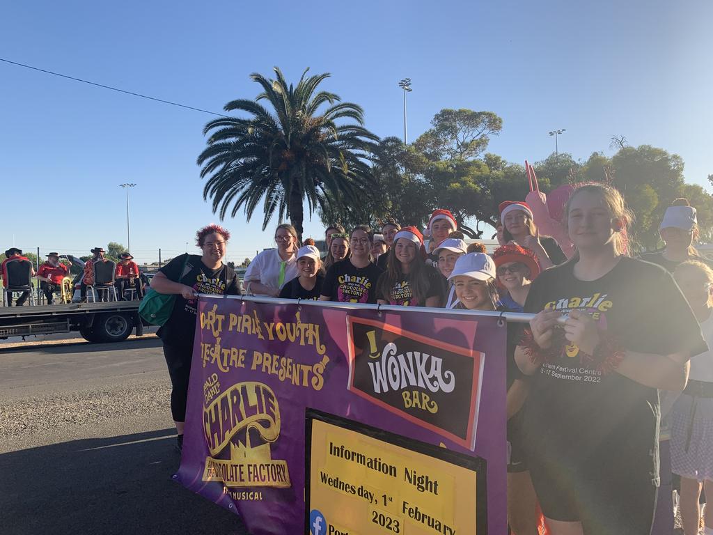 A little pageantry from the Port Pirie Youth Theatre ahead of their upcoming production in February. Picture: Isaac Selby