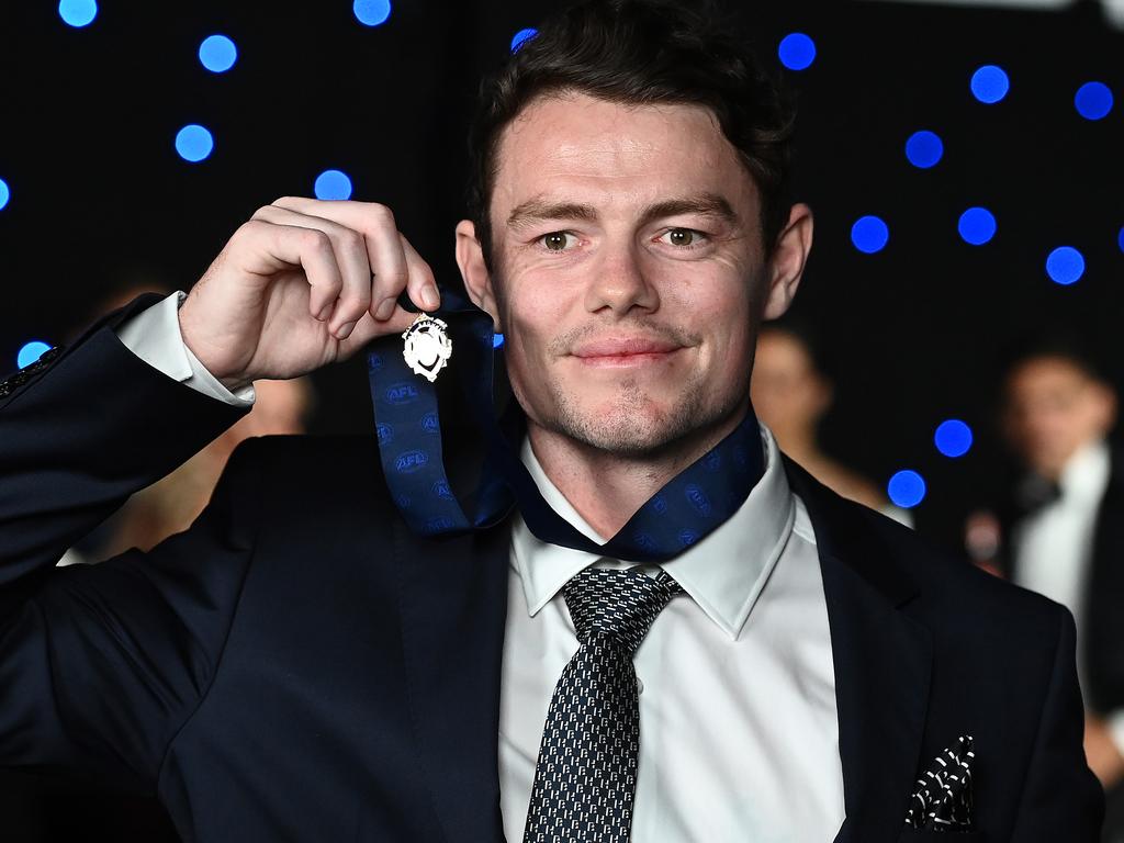 A new Brownlow medallist will be crowned after 2020 winner Lachie Neale’s season was riddled by injury. (Photo by Quinn Rooney/Getty Images)