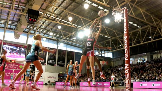 Netball SA believes the sport and Adelaide Thunderbirds deserve a new home. Picture: Kelly Barnes/AAP