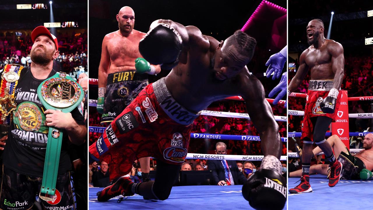 Tyson Fury defeats Deontay Wilder by 11th-round KO.