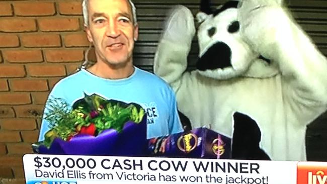 Cash Cow with one of the lucky winners.