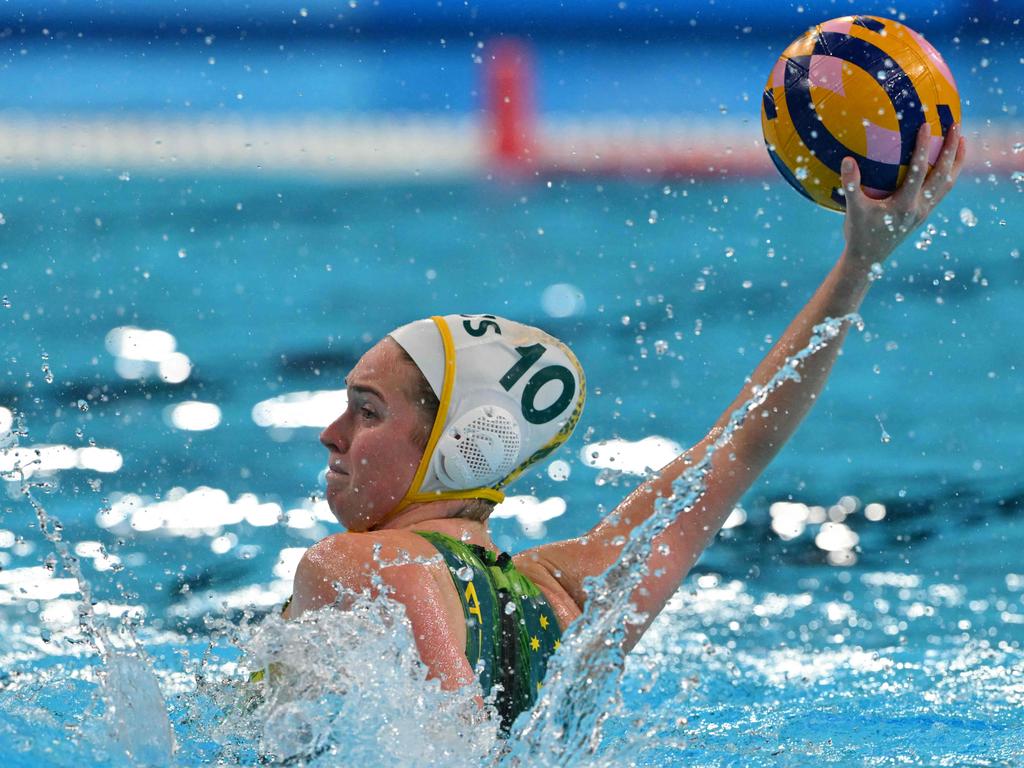 Alice Williams finished with five goals for the Stingers in their gold medal final defeat. Picture: Andreas Solaro/AFP