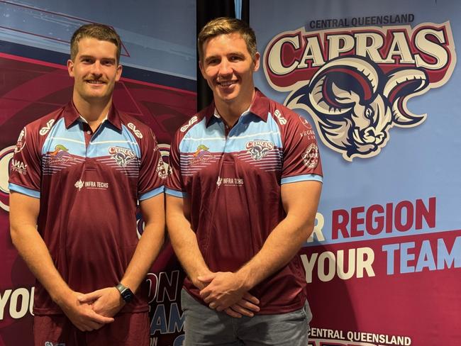 Blake Moore and Tyler Szepanowski have been named co-captains for the CQ Capras for the 2025 Hostplus Cup season.