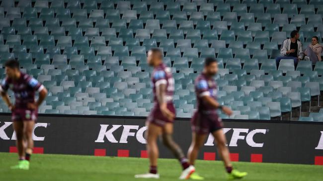 There were plenty of empty seats at Allianz Stadium over the weekend.