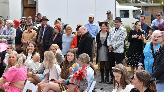 Hamilton Cup Races 2022 - Guests enjoy all the creative fashions in the Fashions on the Field competition.