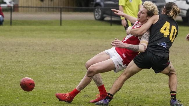 Outer East: Tennyson Amarant of Healesville is caught. Picture: Valeriu Campan