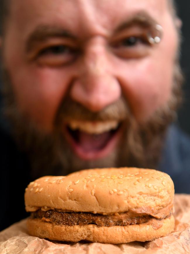 Although the burger has shrunk, its shape is intact, there are no signs of mould and it does not smell.