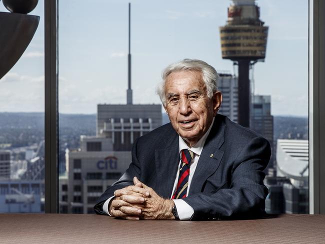 Supplied picture of Harry Triguboff Australian billionaire real estate property developer, is one of Australia's richest people. He is the founder and managing director of Meriton. Photographed at World Tower Serviced Apartments, Liverpool Street, Sydney, Australia. 20/4/2017Photo James Horan