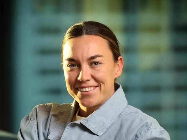 Matildas goalkeeper Mackenzie Arnold in Melbourne staying at Crown Towers.                      Picture: David Caird