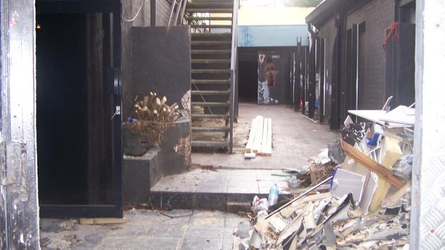 The former Biker Bar site was a haven for the homeless for many years.