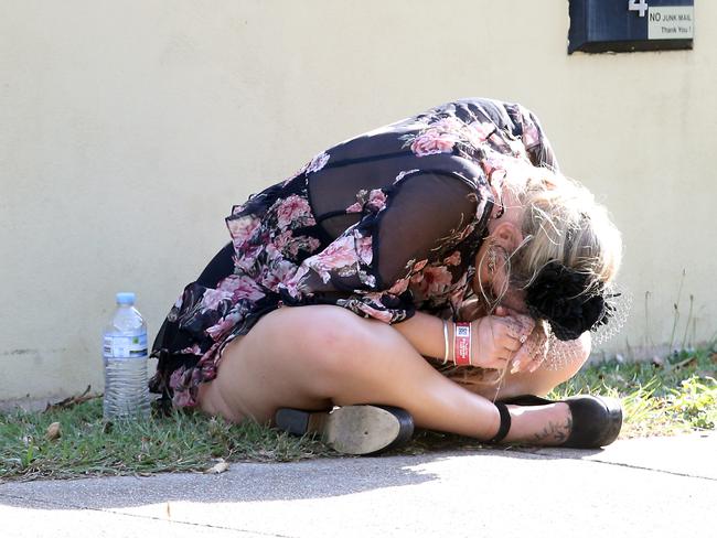 People leaving the Melbourne Cup Day at Eagle Farm. Picture: AAP/Richard Gosling