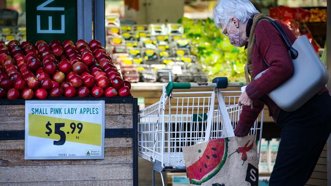 Improved growing conditions have lowered fruit and vegetable prices but they remain high. Picture: NCA NewsWire / Gaye Gerard