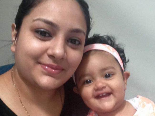 Sanaya Sahib, 14 months, with her mother Sofina Nikat. Picture: Supplied