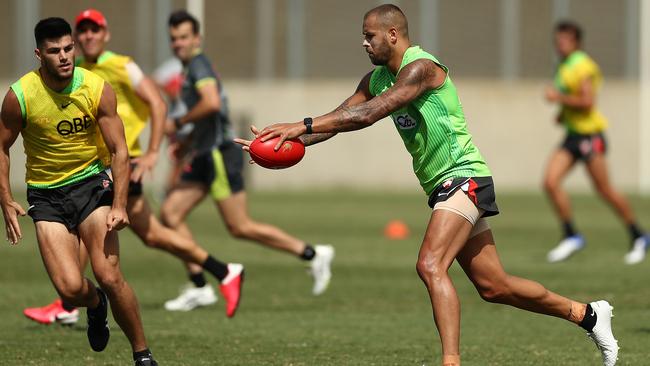 Lance Franklin will have a delayed start to 2021. Picture: Getty Images