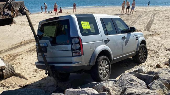 How drunk interstate driver became stuck on Noosa Spit Beach