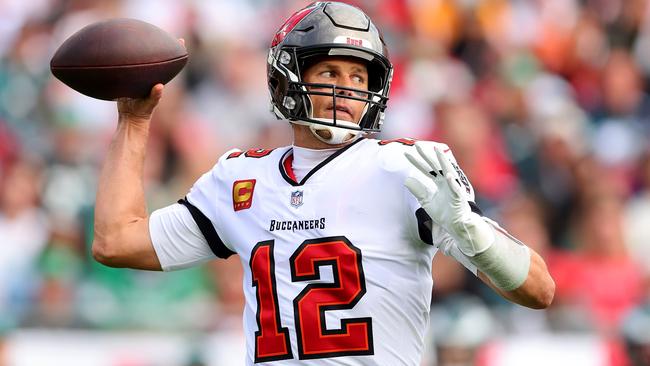 Tom Brady of the Tampa Bay Buccaneers, who will now play on for a 23rd seeason in the NFL. Picture: Michael Reaves/Getty Images