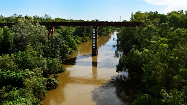 Katherine River was contaminated with PFAS after firefighting training at the RAAF Base Tindal. Picture: Keri Megelus