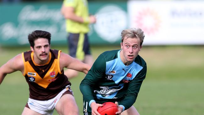 BFNL - Ammos v Drysdale.  Geelong Amateurs Samuel Bain. Picture: Mike Dugdale