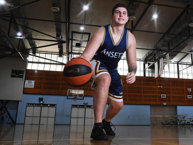 Lachlan Shipway starred for Ansett against his former team Essington on Friday night. Picture: Katrina Bridgeford