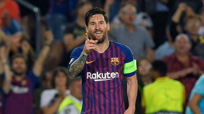 Messi passed Ronaldo for Champions League hat-tricks in Barcelona’s rout of PSV.