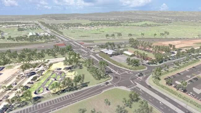 Majors Rd interchange on the Southern Expressway.