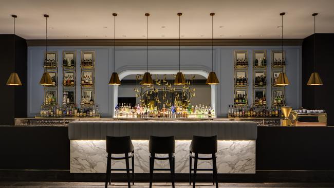 The sophisticated bar of the Intercontinental Hotel, Sydney, Double Bay. Picture: IHG