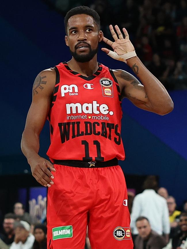 A fired up Bryce Cotton awaits the title favourites on Friday. Picture: Getty Images