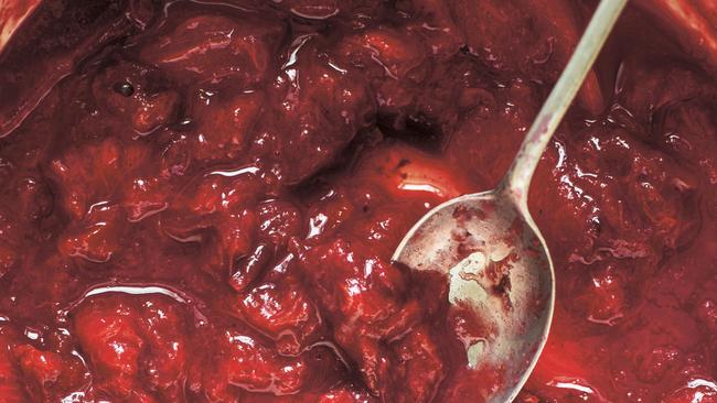 Spiced plum ginger compote. Picture: Anson Smart