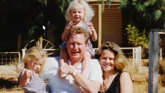 Andrew and Nicola Forrest with daughters Grace and Sophia in a family photo. Picture: ABC