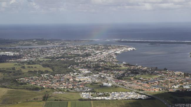 Aerial shot of Ballina. Picture: Jay Cronan / The Northern Star