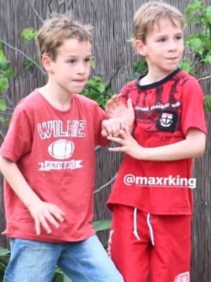 The King boys, Ben and Max back in the day. Picture: St Kilda’s Instagram