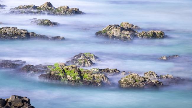 Long exposure of water at Hastings Point. Picture: Ryan Fowler Photography