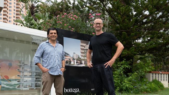 Bottega Group 's founders at the site of the project.