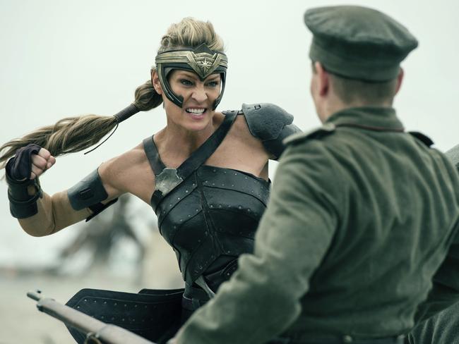 Robin Wright’s General Antiope defends her territory fiercely. Picture: Alex Bailey / Warner Bros.