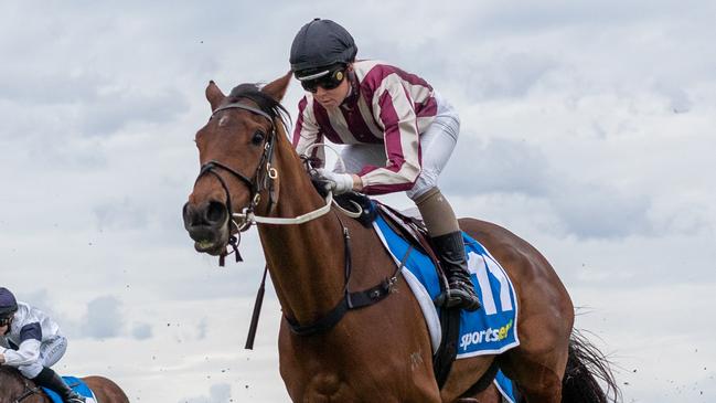 Second To Nun wins the Listed Leon Macdonald Stakes at Morphettville in August. Picture: Makoto Kaneko