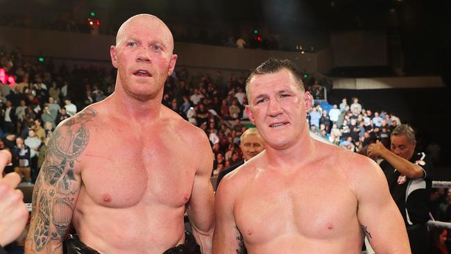 Hall’s fight with Paul Gallen in 2019 got the competitive juices flowing. Photo: Michael Klein