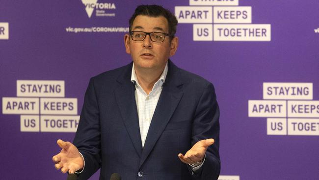 Victorian Premier, Daniel Andrews says the majority of Victorians are doing the right thing. Picture: NCA NewsWire / Sarah Matray