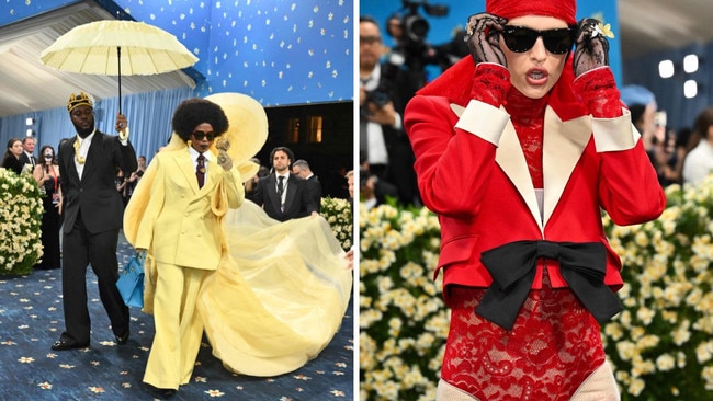 And of course, the quirkier outfits of the night didn't disappoint. Lauryn Hill (L) Amelia Gray (R). Picture: Getty