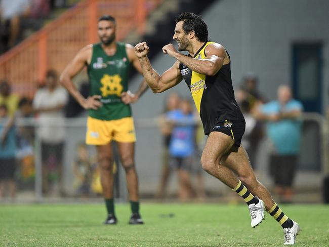 Shaun Wilson was a workhorse in the middle for the title winners. Picture: Felicity Elliott / AFLNT Media