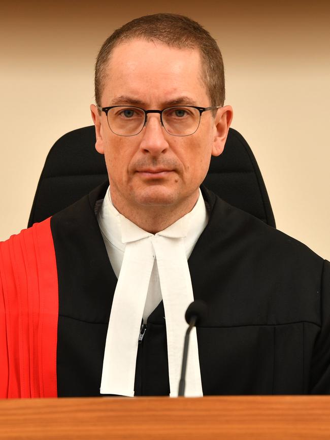 Justice Chris Bleby of the Supreme Court. Picture: David Mariuz