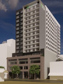 The Holiday Inn at Marsden St will be sold but an Express hotel is expected to open at Smith St in 2024.