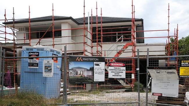 SYDNEY, AUSTRALIA: NewsWire Photos: APRIL 02 2024: A general stock view of a construction site for an house in North Willoughby in Sydney, as Australian house prices hit record high for fifth consecutive month, making it increasingly difficult for new home buyers to get into the property market with the added cost of inflation. Picture: NCA NewsWire/ Gaye Gerard