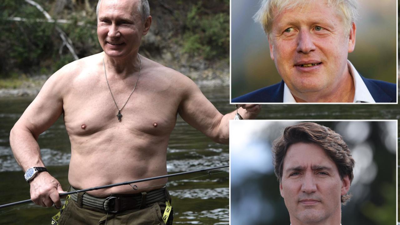 Poutine s’est moqué des photos seins nus de Boris Johnson et Justin Trudeau au G7
